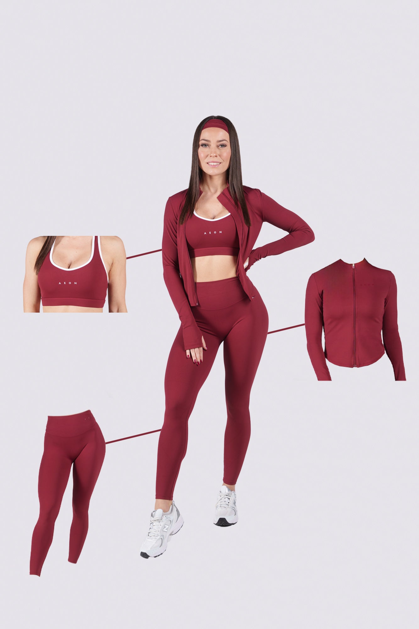 SECOND SKIN BUNDLE - WINE RED (3-PIECE)