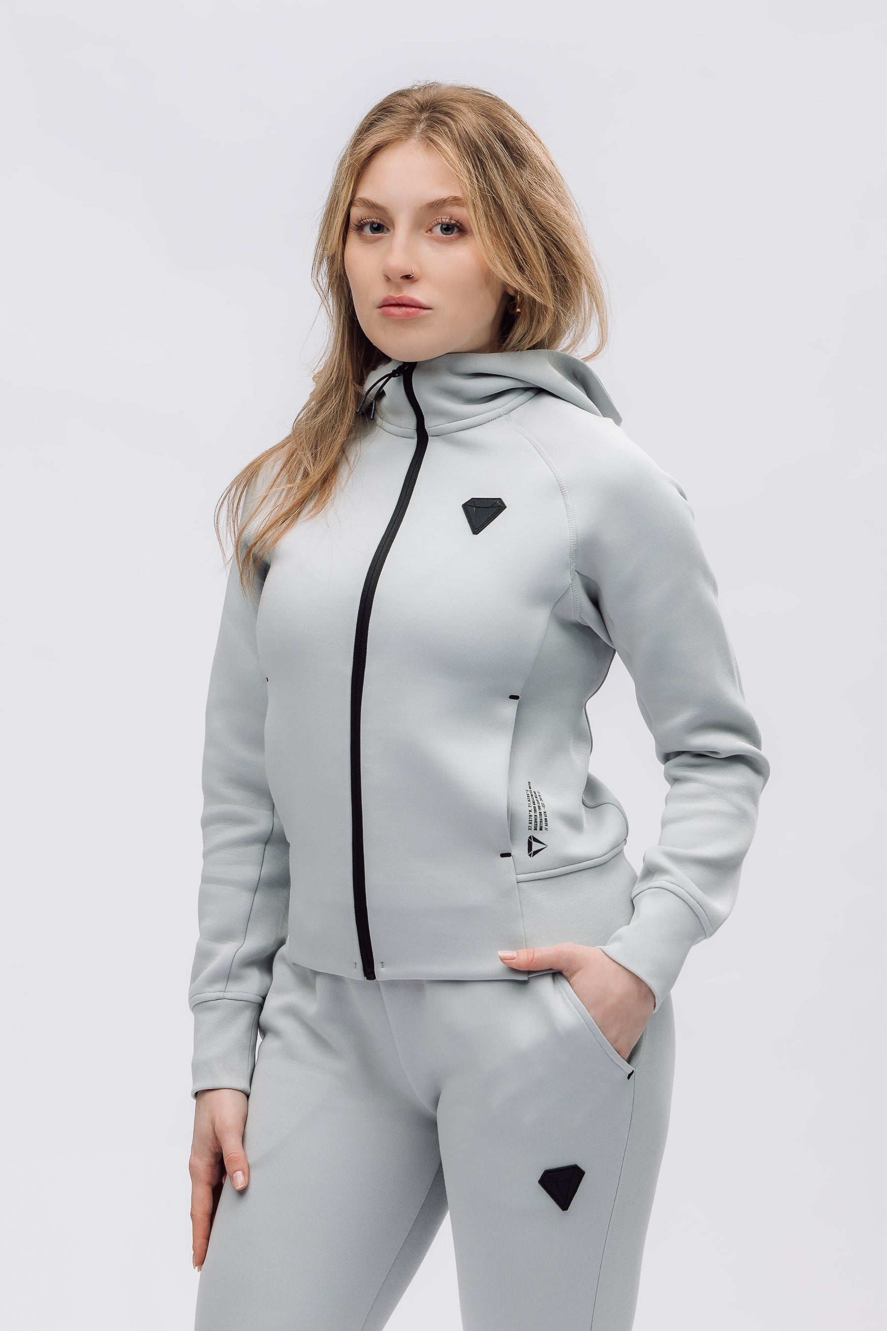 TECHFIT WOMENS TRACKSUIT BUNDLE - WOLF GREY (2-PIECE)